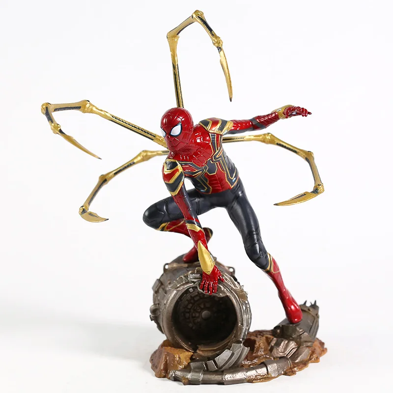 

Anime Marvel Avengers Spiderman PVC Action Figure Infinity War Iron Spider Statue Collectible Model Superhero Toys Doll Gifts