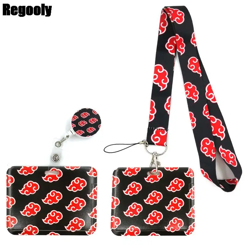

Clouds Anime Lanyard Badge Holder ID Card Lanyards Mobile Phone Rope Key Lanyard Neck Straps Keychain Key Ring