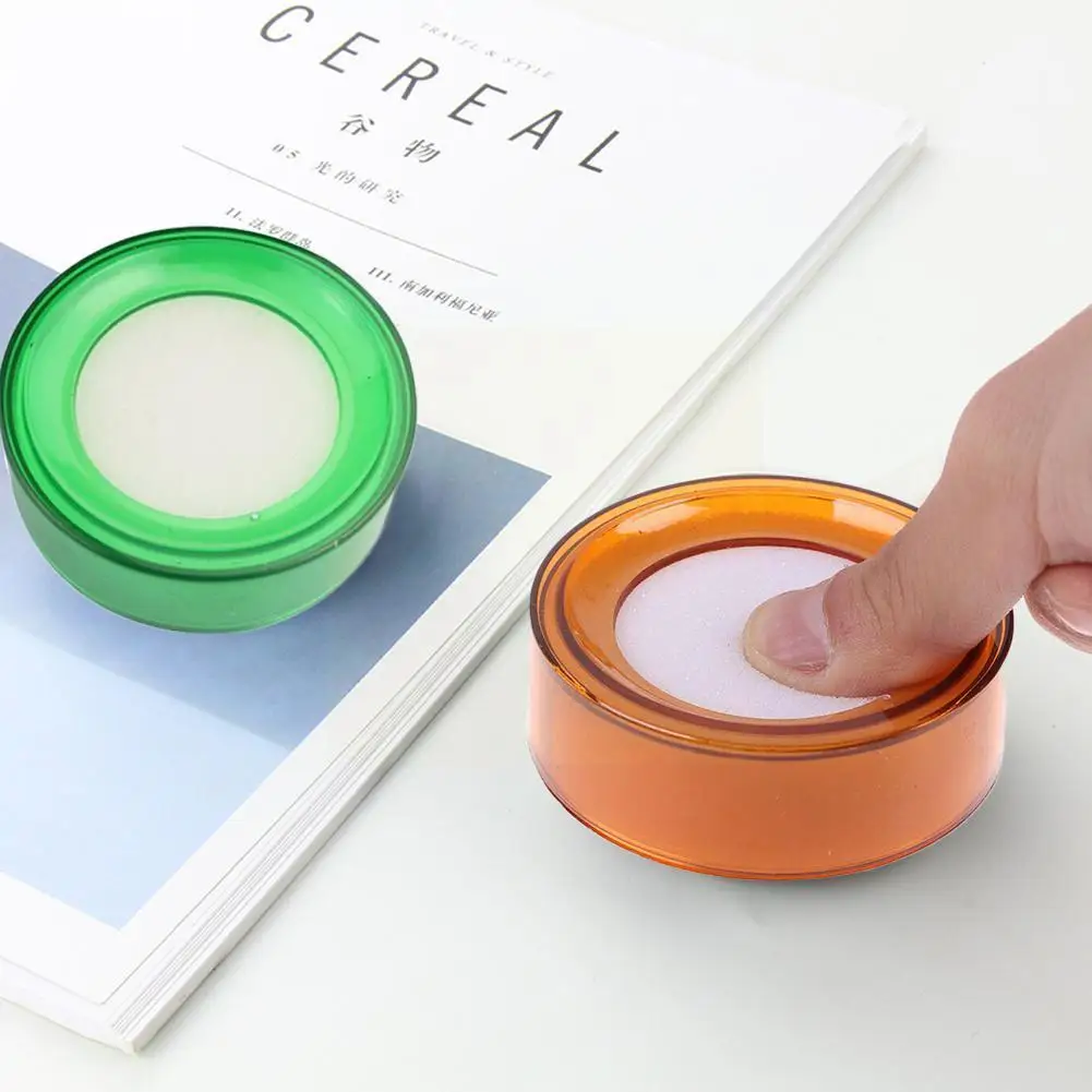 

1 шт., влажная губка для смачивания пальцев, круглая заслонка