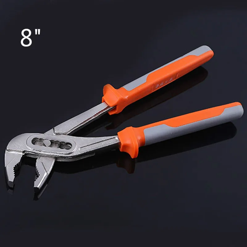

Clearance Sale 8" Universal Adjustable Pipe Wrench Multi-functional Pump Pliers Water Pipe Clamp Pliers Hand Tools for Plumber