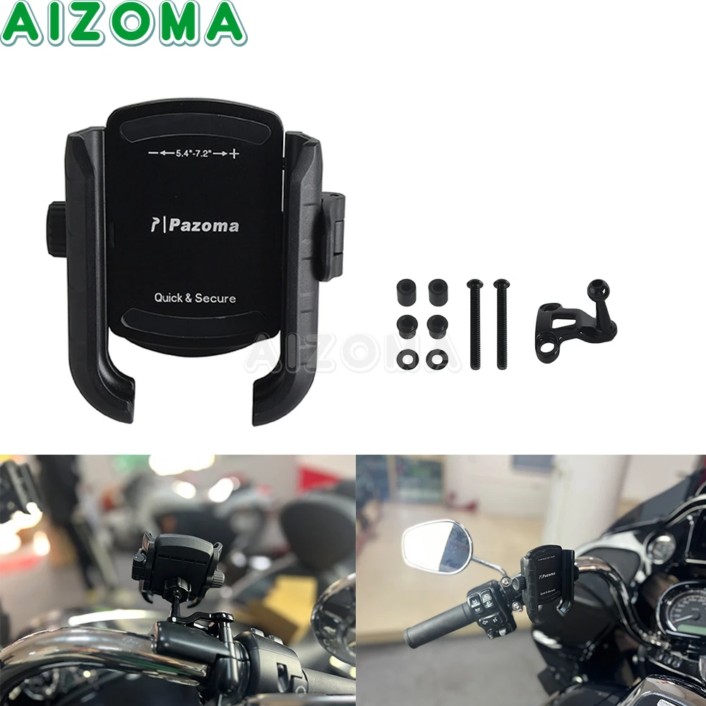 

Мотоциклетный навигационный держатель для телефона, крепление на руль мобильного телефона, GPS-базовый кронштейн для Harley Touring Road Glide FLTRX FLTRK 2015-23