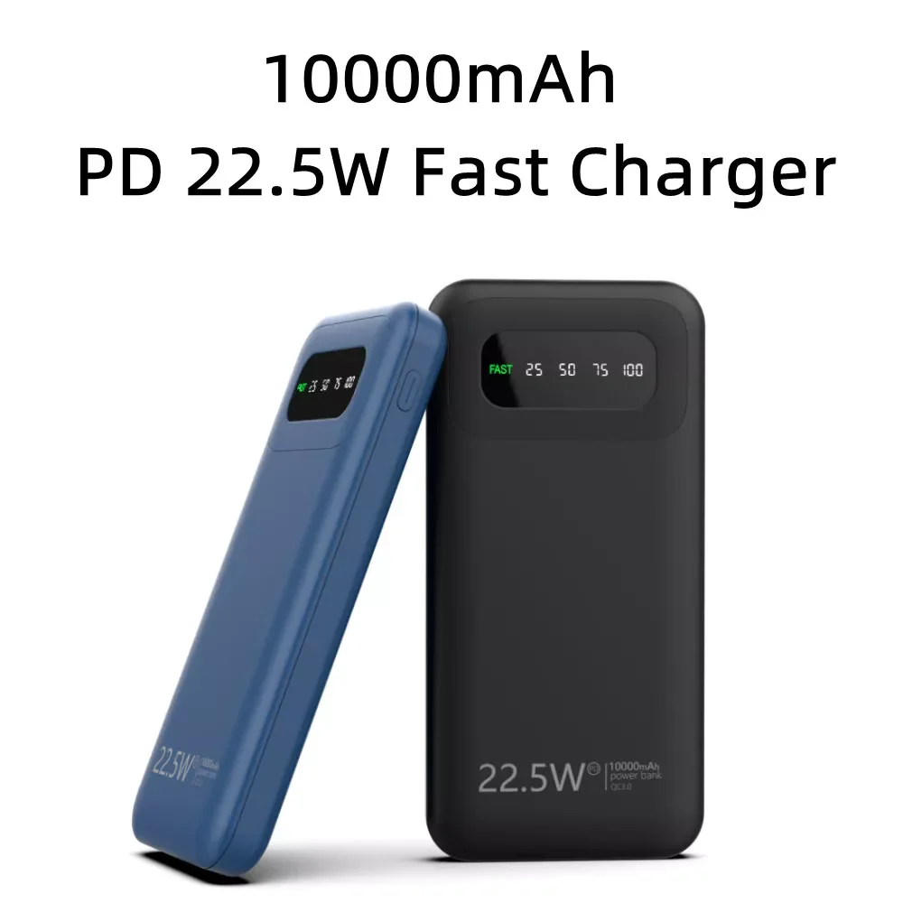 

2023NEW 10000mAh Power Bank Fast Charging Powerbank Portable External Battery Charger PoverBank For iPhone 13 12 Samsung Xiaomi