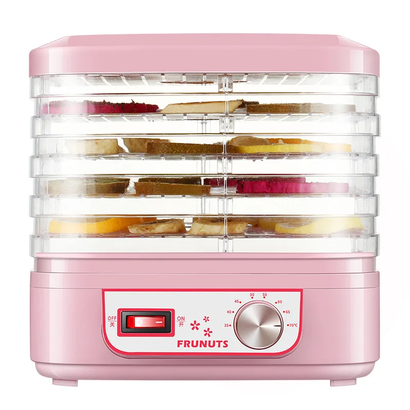 5 Layer Home Plastic Food Dryer Vegetable Meat Fruit Small Household Air Dryer Electric Dehydrator Food Drying Machine