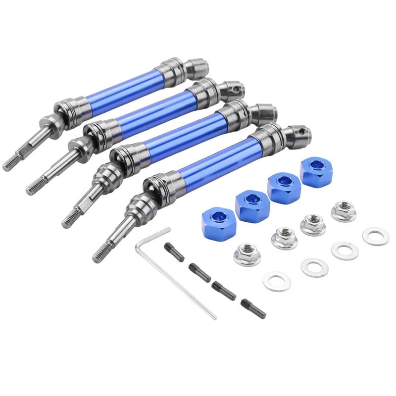 

4Pcs Metal Front And Rear Drive Shaft CVD For 1/10 Traxxas Slash Rustler Stampede Hoss VXL 4X4 RC Car Upgrade Parts Promotion