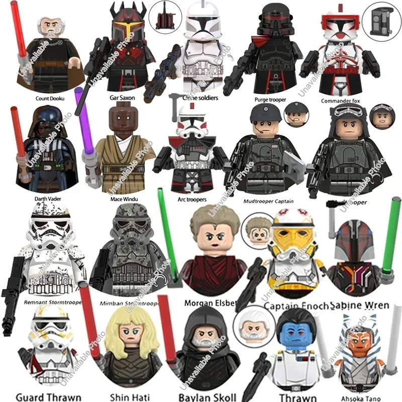 Горячие игрушки Звездные войны мандалорский дат Вейдер Асока клон солдатов