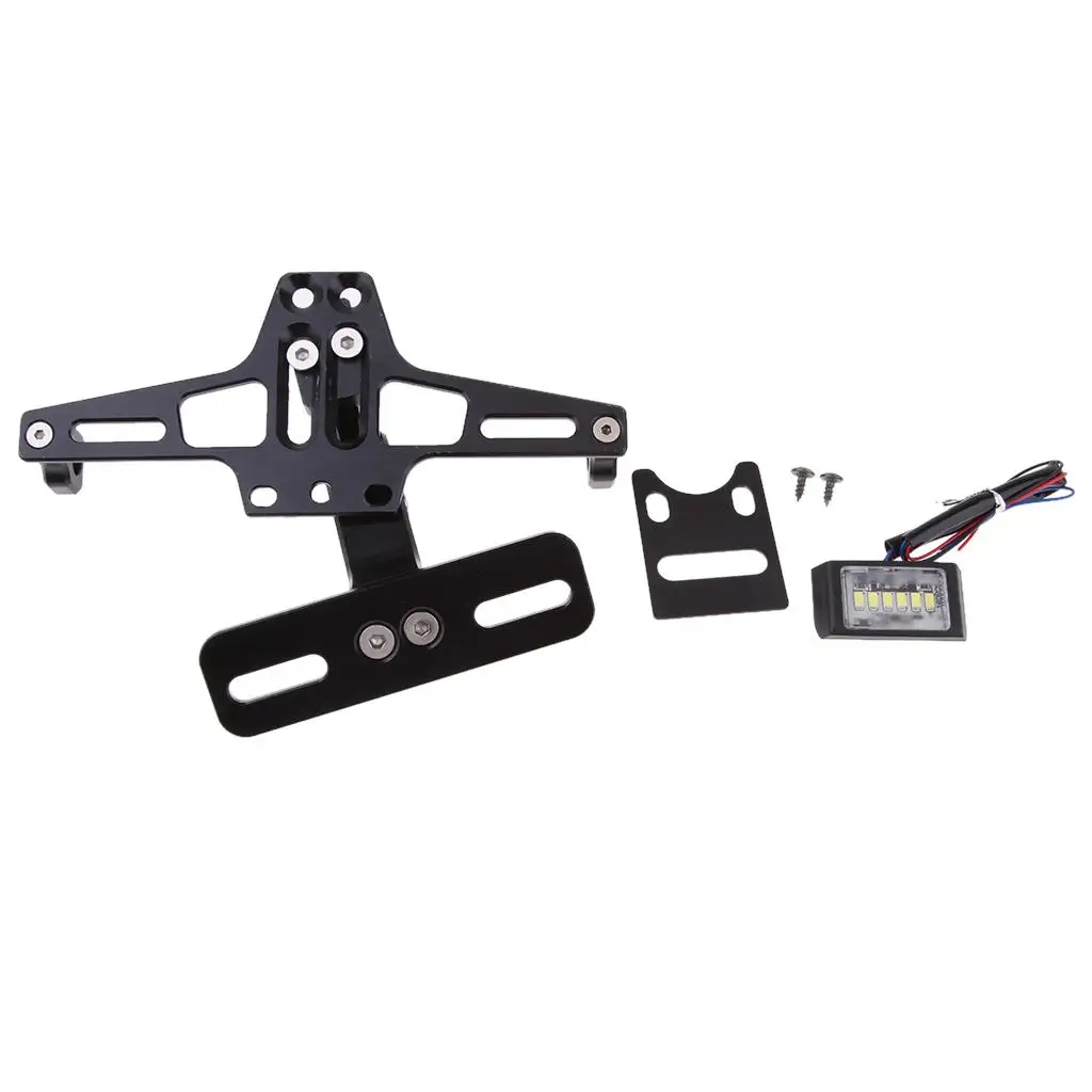 

Черный Универсальный кронштейн для номерного знака мотоцикла со светодиодом