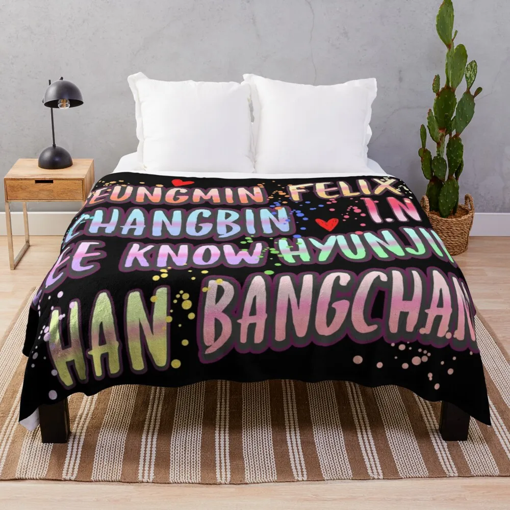 

stray kids name Throw Blanket Giant Sofa Blanket