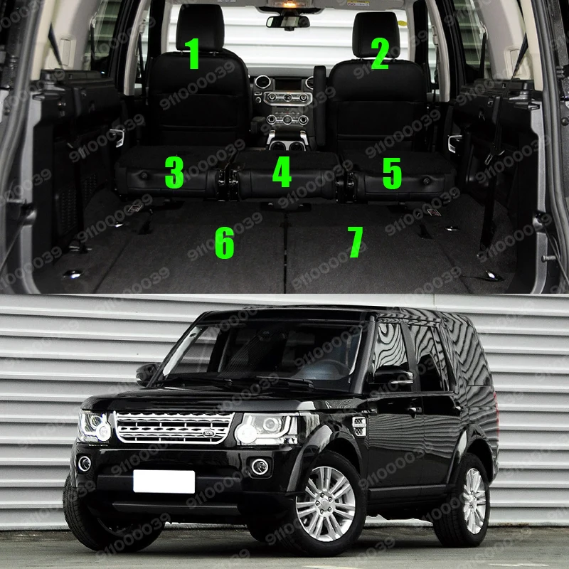 Автомобильный напольный коврик и для багажника Land Rover Discovery 4 (7 мест) 2010-2017 16 15 14 13