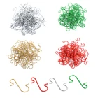 50 шт. Рождественское украшение, металлические S-образные крючки, держатели, подвеска в виде шара для рождественской елки, подвесное украшение для дома, Рождество, Новый год