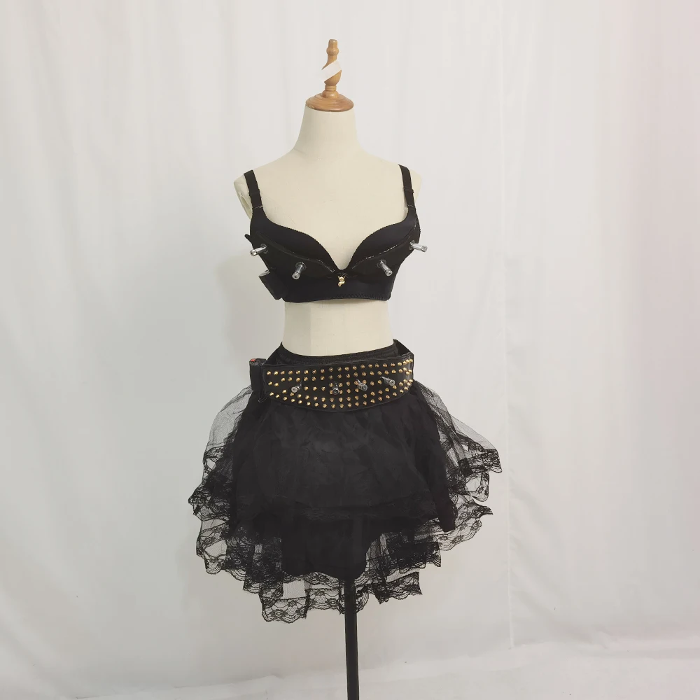 Лазерный женский сценический костюм красный зеленый синий цвет блестящий