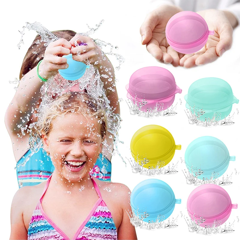 

Reusable Water Bomb Splash Balls Water Balloons Absorbent Ball Pool Beach Play Toy Pool Party Favors Kids Water Fight Games