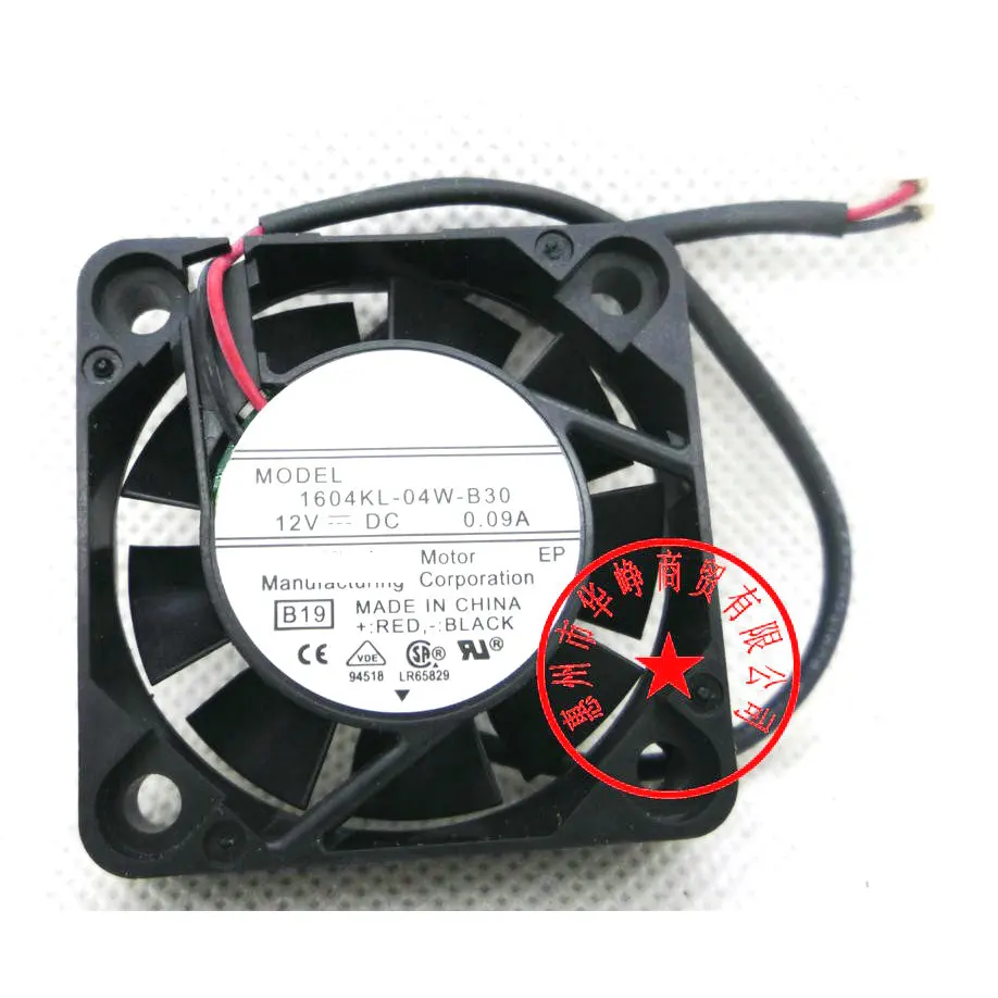Охлаждающий вентилятор 4 см 1604KL-04W-B39 4010 12 В 0 09 А 1604KL-04W-B30 1604KL-04W-B40 1604KL-04W-B50 1604KL-04W-B49