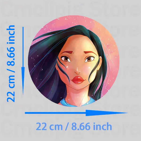 Нашивки на одежду Disney Покахонтас самоклеящиеся термонаклейки для детей