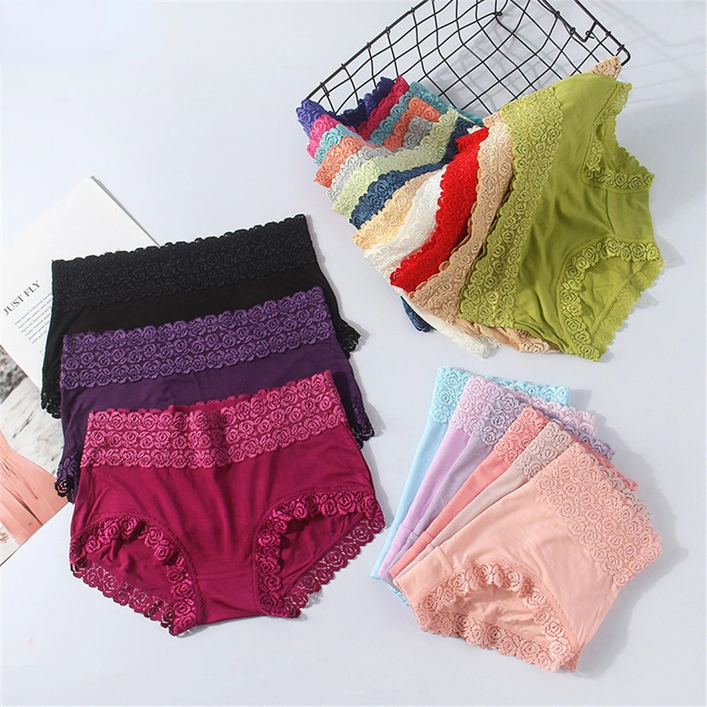 

2022 New Arriveal Lace Panties Women Breathable Lift Up Underwear Sexy Lingerie Female Large Size Hollow Out Briefs Women P272