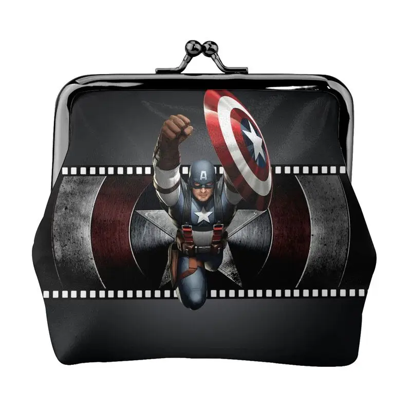 

Disney Brand Bag New Woman Cartoon Print Leather Kiss Lock Coin Purse Design Short Wallet High Quality Girl Clutch Card Holder