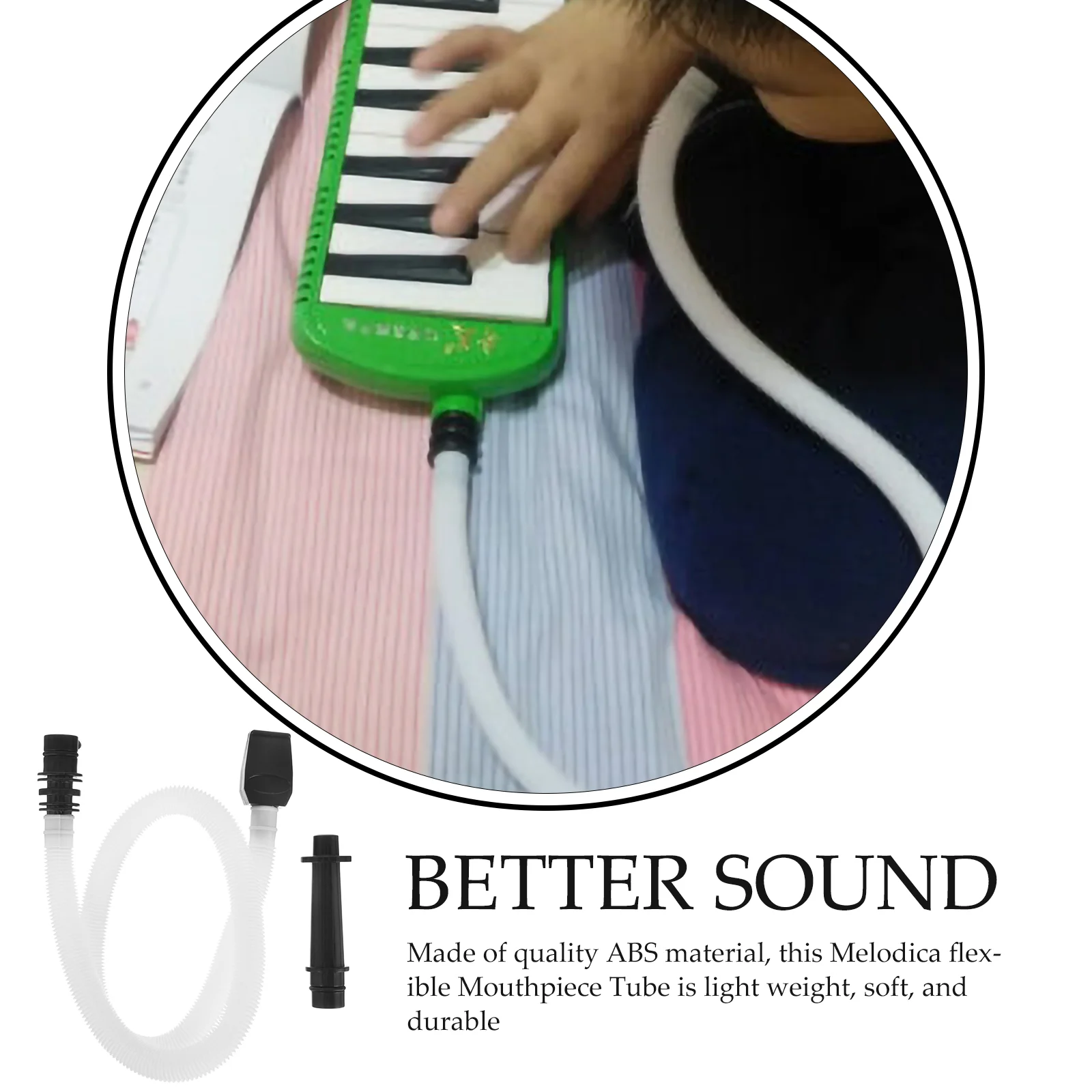 Мундштук Melodica аксессуары сменная трубка для портативного пластикового белого