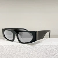 Black White Cat Eye Frame High Quality Men Optical Glasses 6610 Fashion Women Sunglasses Oval Brown Yellow Gray Lens