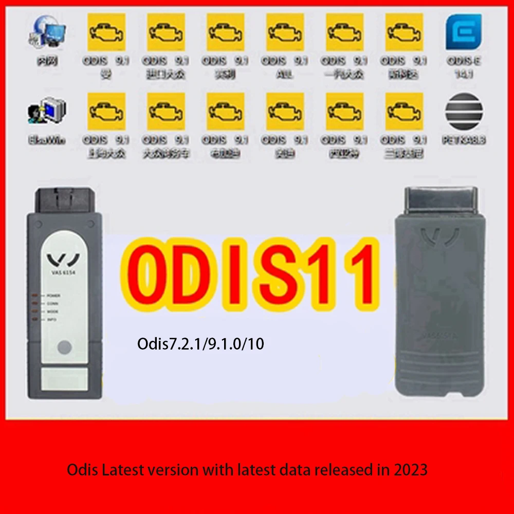 

2023 New Odis Service V11 Latest Version Data Working With 6154a VCX Full Vag Brand Odi.s Engineering Odis-S V7.2.1/9.1.0/10.0