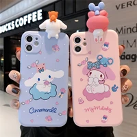 sanrio cinnamonroll 3d cartoon for y2k girl phone cases for iphone 13 12 11 pro max mini xr xs max 8 x 7 se anti drop soft cover