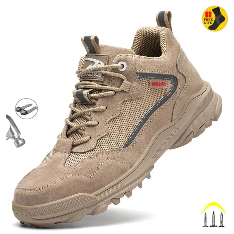 Yalıtım 6KV güvenlik ayakkabıları erkekler Anti-şut nefes elektrikçi kaynak iş çizmeleri çelik burun delinmeye dayanıklı erkek ayakkabı