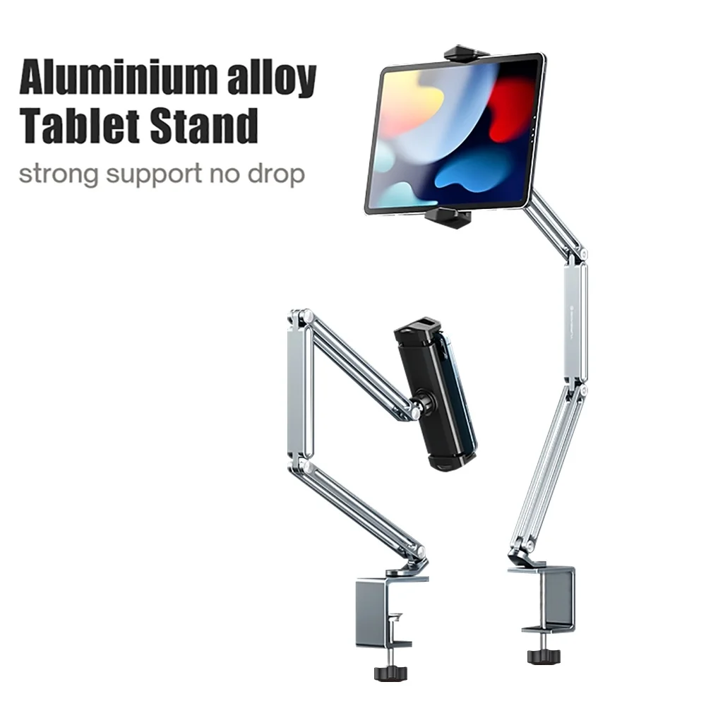 

Bed Desk Tablet Stand for 4inch to 12.9inch Aluminum Adjustable Mobile Phones Tablets Lazy Arm Bed Desk For iPad Xiaomi Samsung