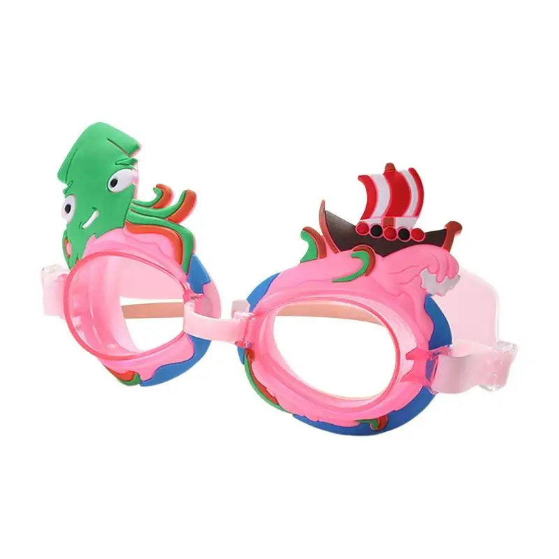 

Cute Girl Cartoon Swimming Goggles Anti Fog Swim Glasses Summer Swimming Accessories Silicone Eyewear With Ear Plugs