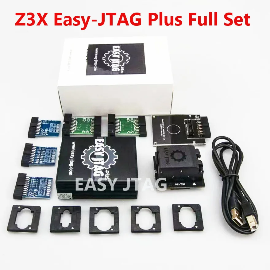 2024 Z3X легкий JTAG PLUS BOX EASY-Jtag Plus Box + EMMC 6 в 1 адаптер (BGA153/169 BGA162/186 BGA221 BGA529)