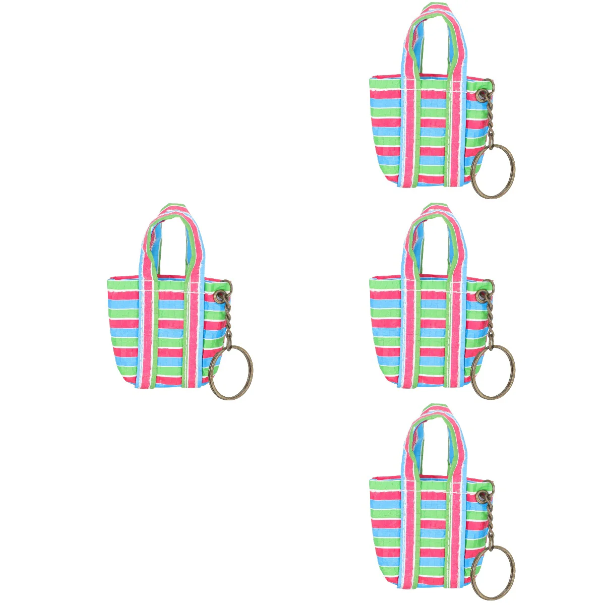

4pcs Adorable Miniature Model Wear-resistant Mini House Decor Desktop Miniature Tote