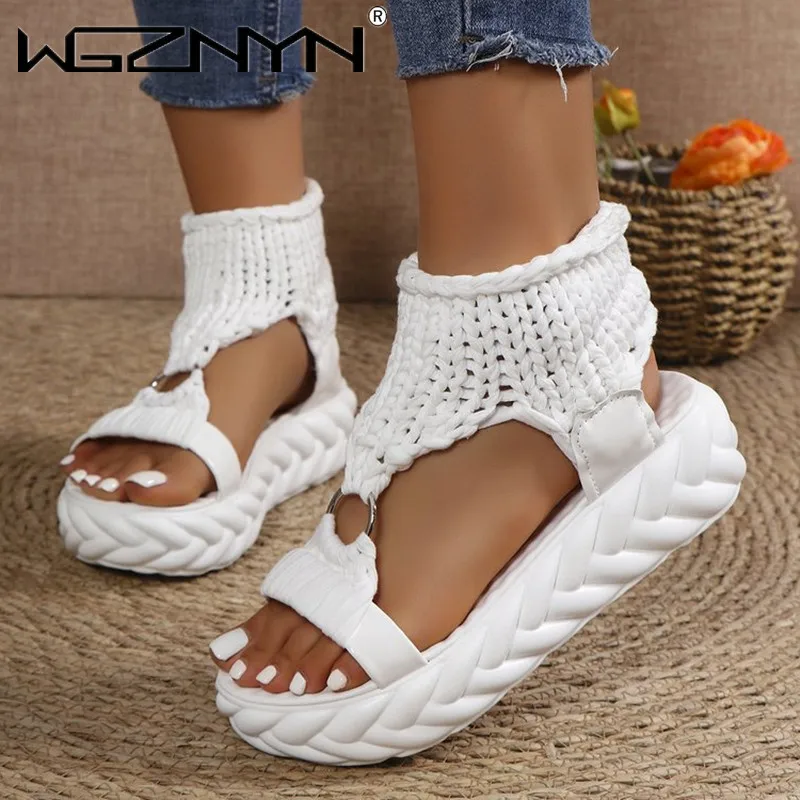 Модные сандалии женские черные туфли для женщин сабо на каблуке обувь маффинов