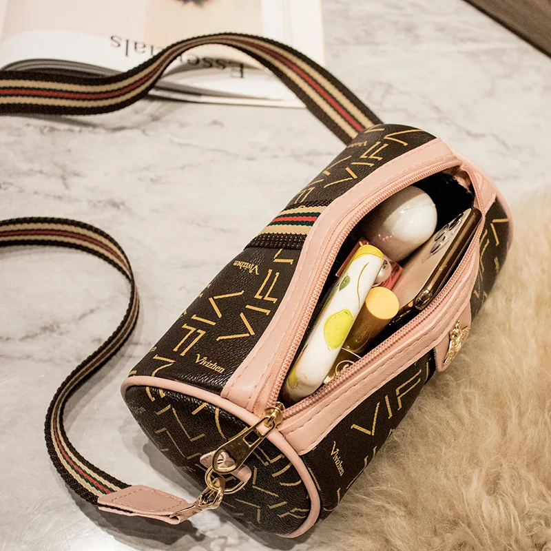 Bags Ladies Bags Large Capacity Shoulder Slung Ladies Bags New Letter Printed Pillow Bag