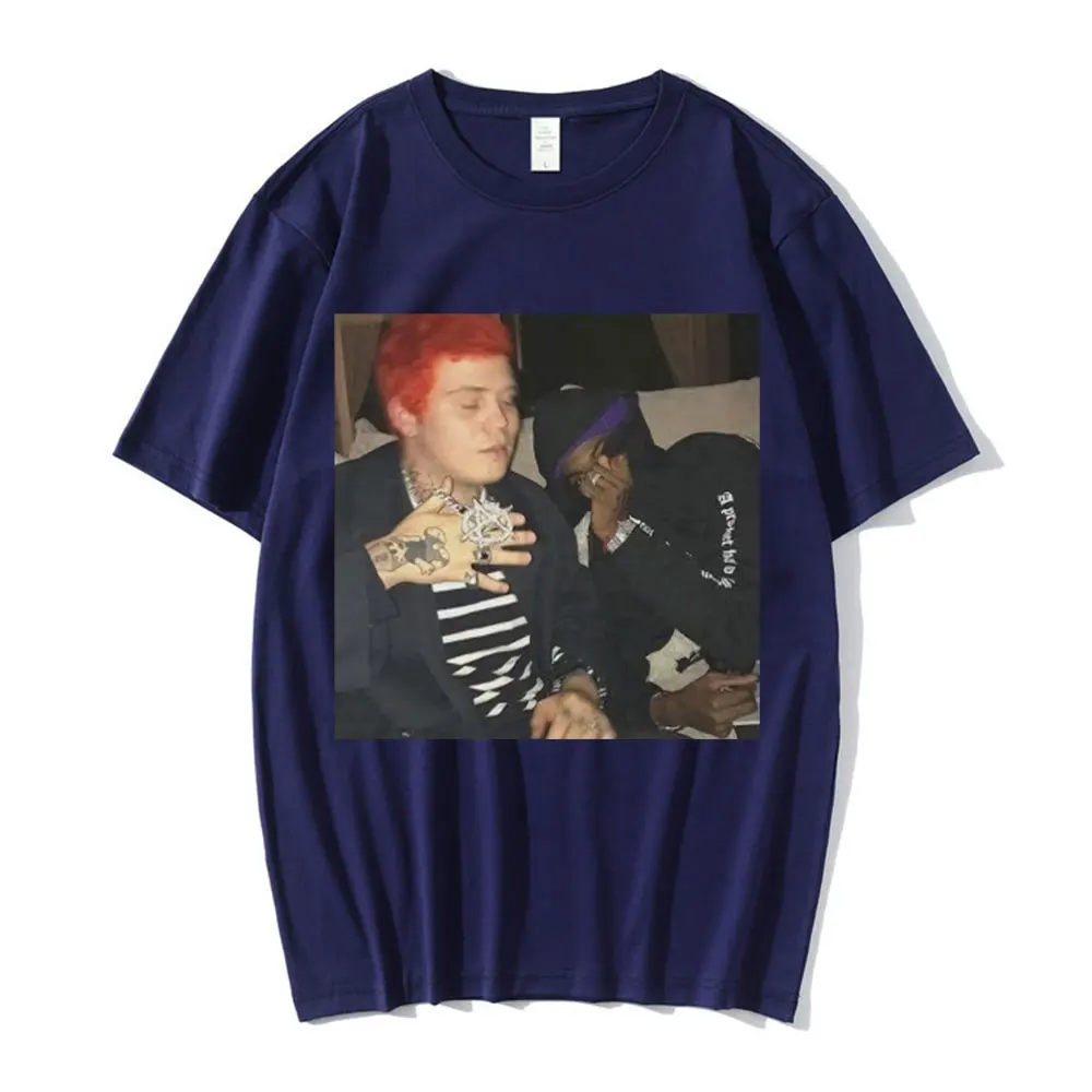 

90s Rapper Yung Lean Playboi Carti T Shirt Hip Hop Vintage Gothic Clothes Tee Shirt Men's Cotton T-shirt Summer Graphic T-shirts