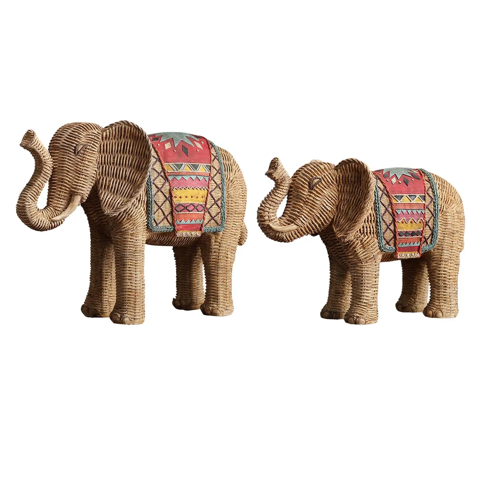 

Elephant Statue Resin Elephant Figurine Animal Sculpture for Decoration Gift