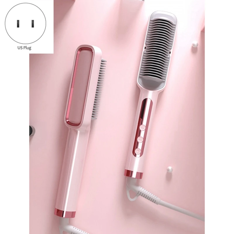 

Многофункциональная щетка для выпрямления, электрическая расческа для выпрямления, многоскоростная электрическая расческа для выпрямления, белая вилка европейского стандарта, 1 шт.