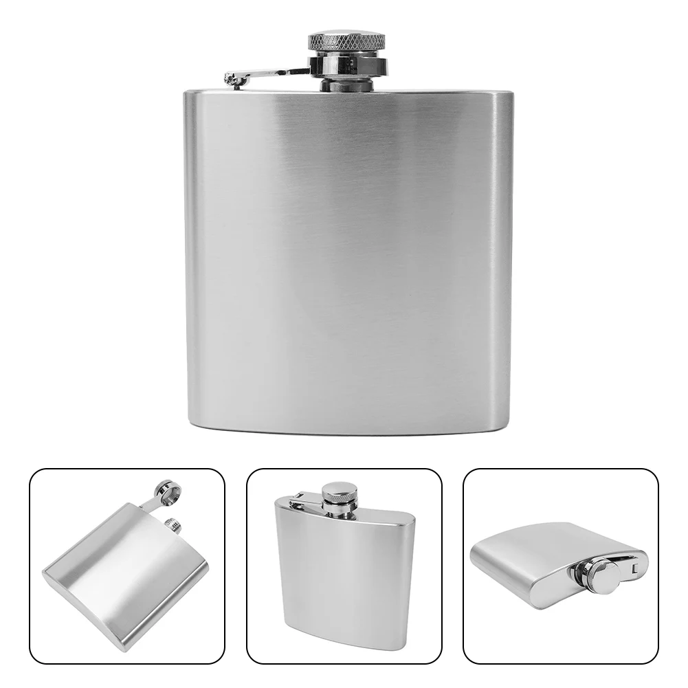 

6/8oz High Quality Hip Flasks Wine Whiskey Liquor Pocket Wine Bottle Large Capacity Drinkware Stainless Steel Hotselling