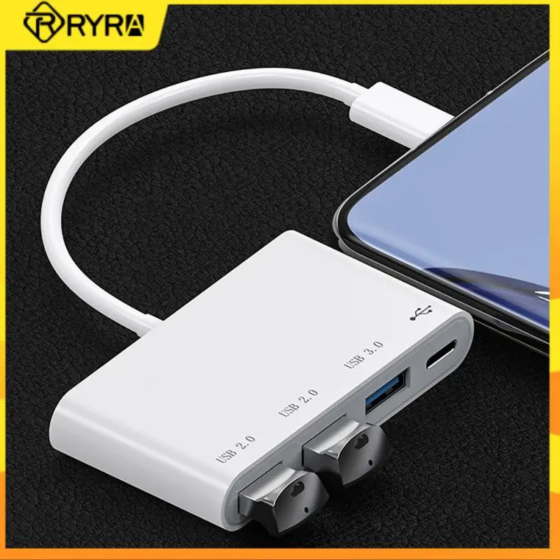 

RYRA 4 порта USB C концентратор 2,0 3,0 Тип C удлинитель высокоскоростной USB мульти-разветвитель адаптер OTG для настольного ПК ноутбука адаптер USB ко...