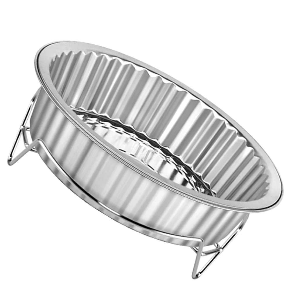 

Pot Steel Stainless Steamer Ramen Rack Cooking Metal Cooling Round Trivet Soup Corrugated Kitchen Pasta Noodle Wire