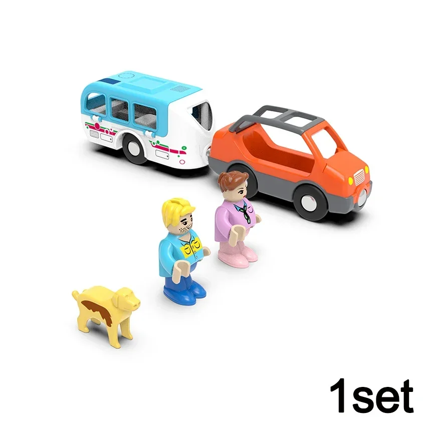 Магнитный поезд пожарная машина скорой помощи полицейский прицеп автомобиль