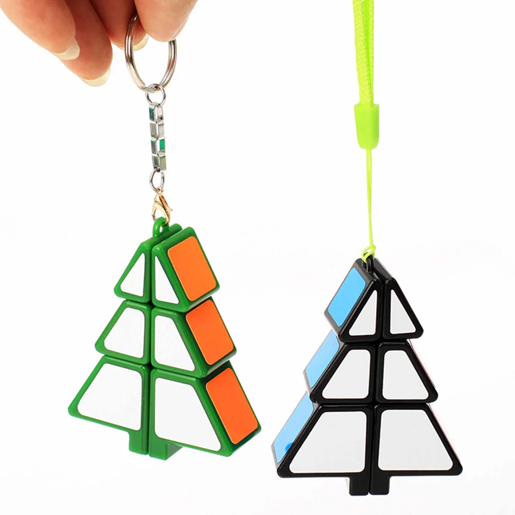 

2 pcs Christmas Tree Cube Portable Fun Creative Cubes Educational Christmas Gift for Kids