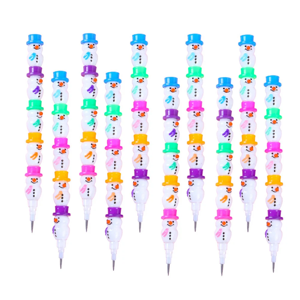 

Pencils Christmas Stackablestudent Students Multi Fillers Bag Goodie Fancy Favors Party Bulkbirthday Stacking Snowman Pen