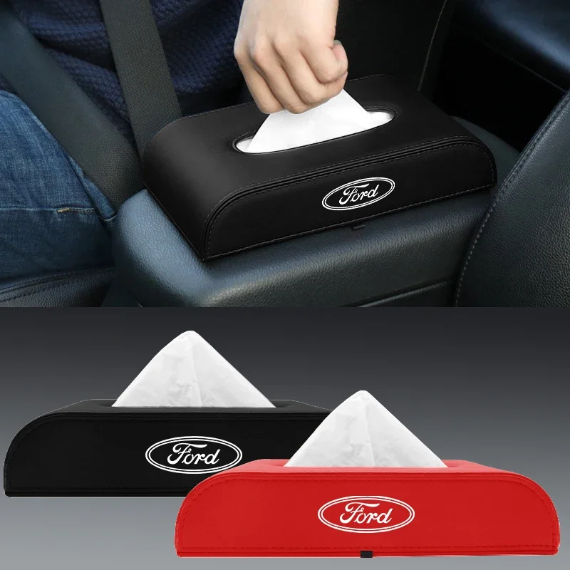 Автомобильный держатель для салфеток подлокотник ящик хранения чехол Ford Focus Mondeo