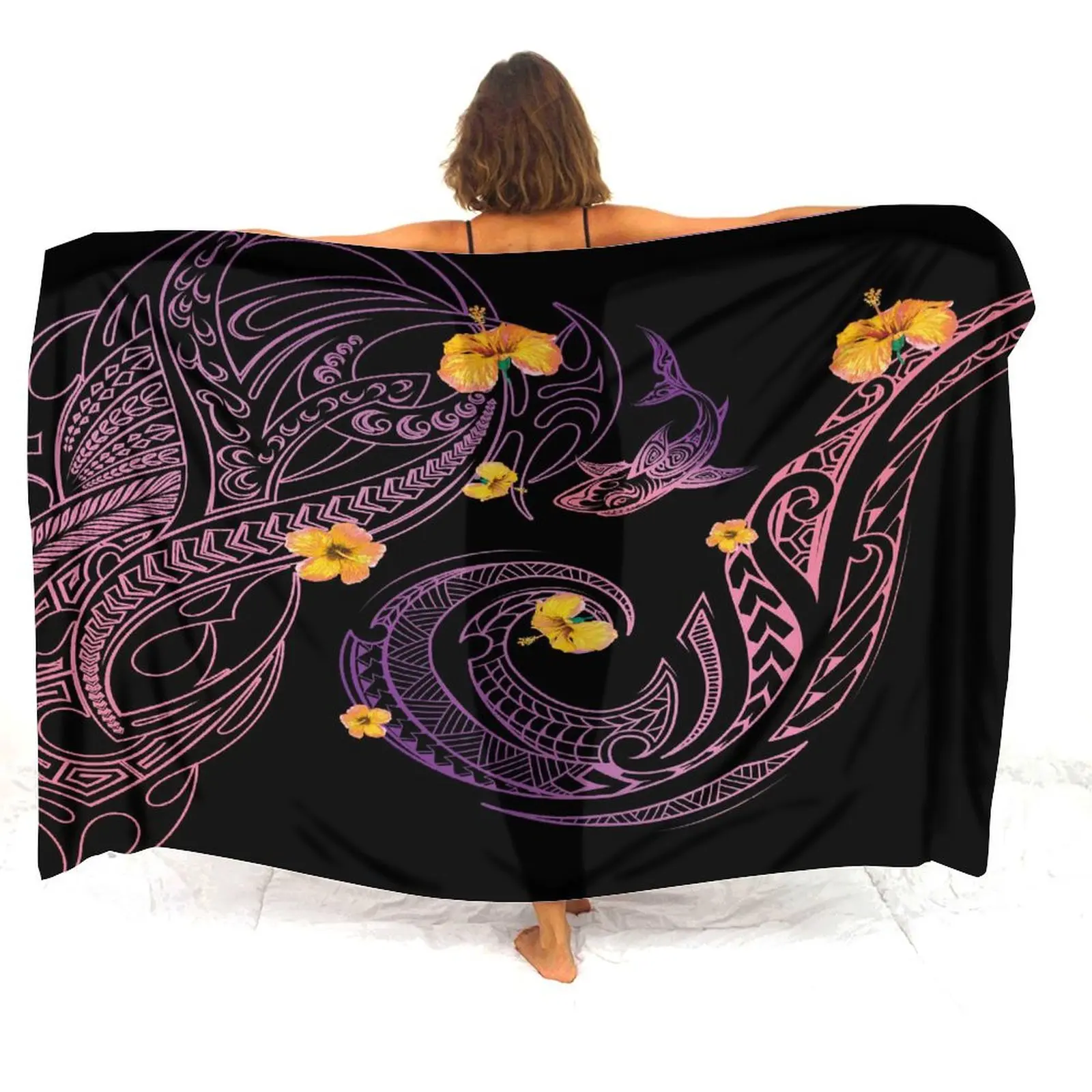 Летние горячие продажи женские саронги пользовательский полинезийский