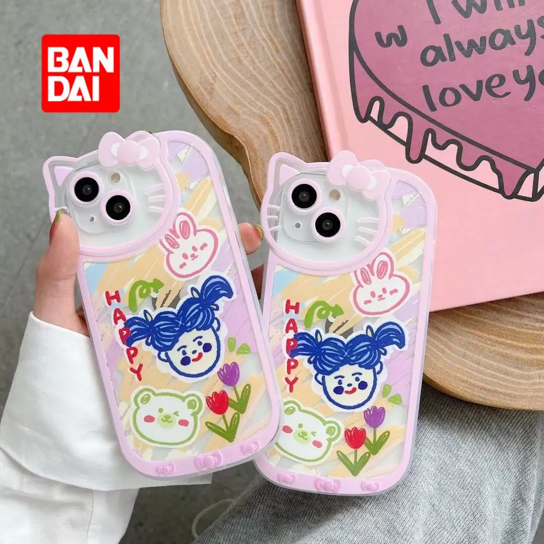

Bandai Disney Kawaii Phone Case for iPhone 13 13Pro 12 12Pro 11 Pro X XS Max XR 7 8 Plus Camera Cover Cartoon Clear Fundas
