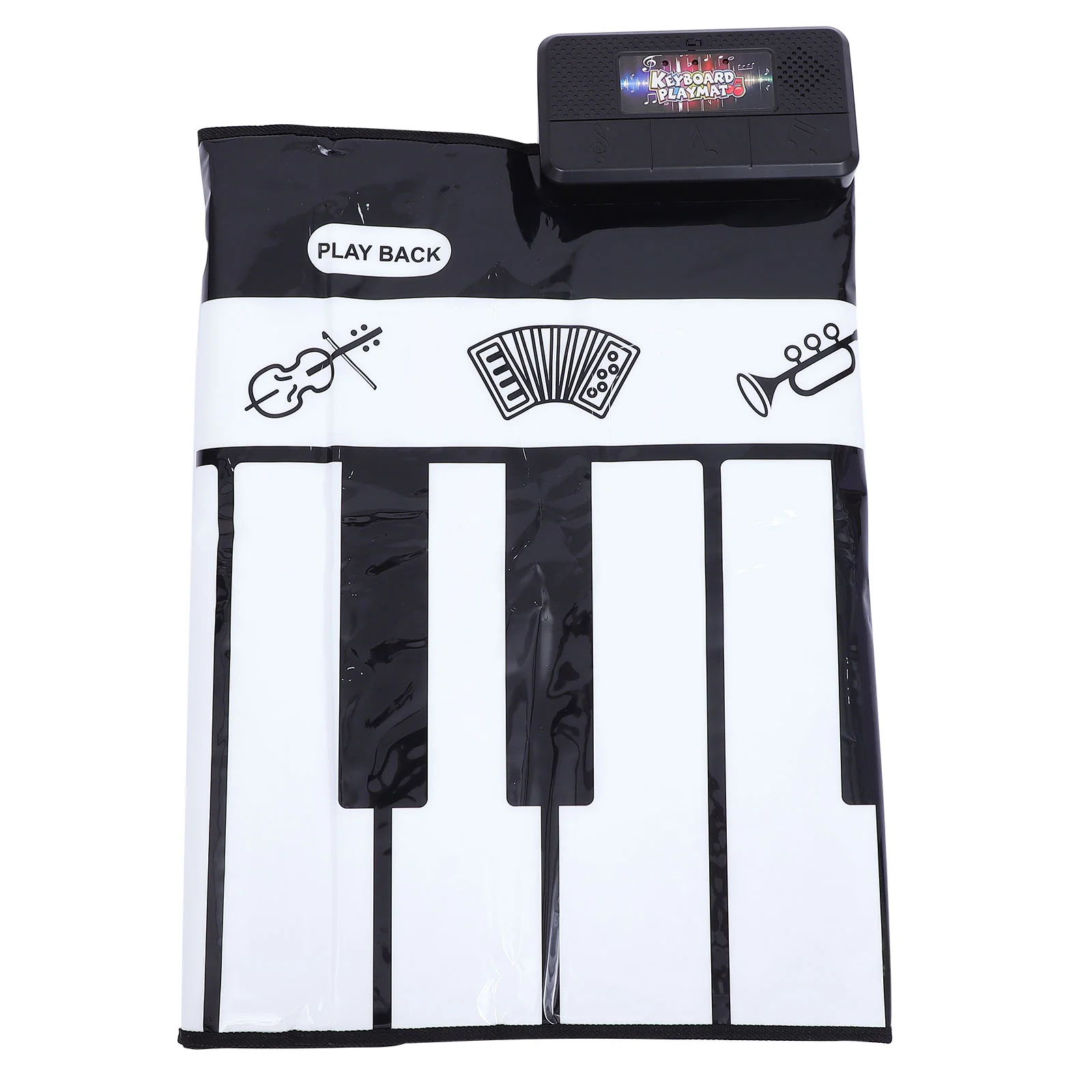 

1pc Multifunctional Black and White Piano Blanket Piano Mat (Black White)