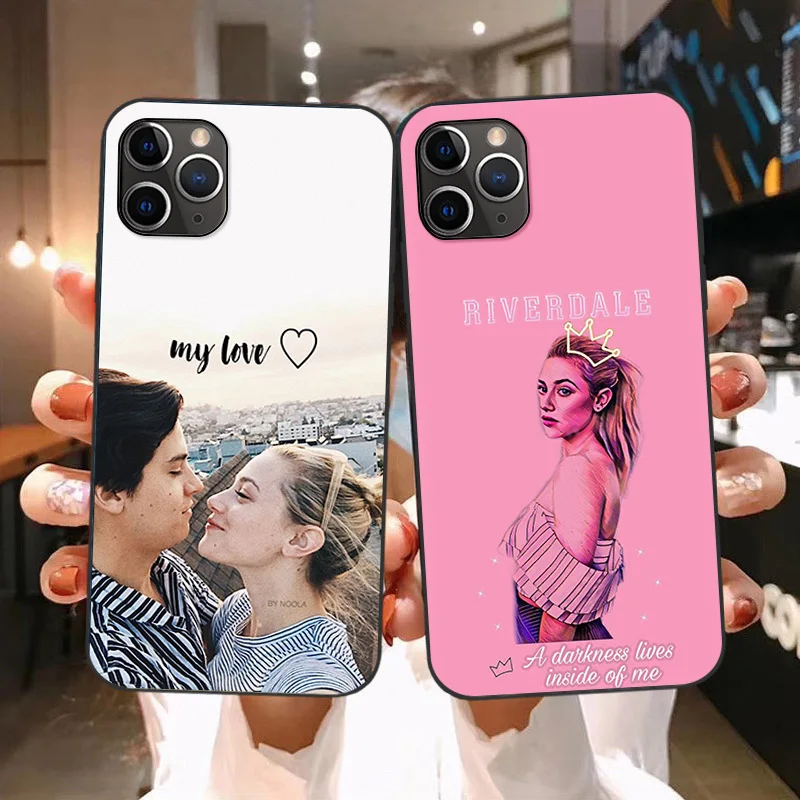Мягкий черный Чехол Lili Reinhart Riverdale для iPhone 13 12 Pro XS Max X XR 7 8 6 6S Plus Mini 11 SE 2020 чехол |
