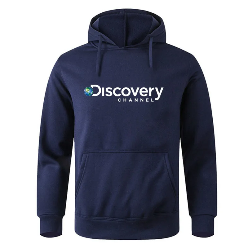 Discovery Channel Print Hoodie Documentary Men Women Pullover Winter Warm Crewneck Man Sweatshirt Clothes