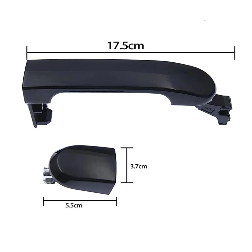 

Outer Door Handle Door Handle Black 1pair High Reliability Left Perfect Fit Quality Right Stability 80640-1hl0a
