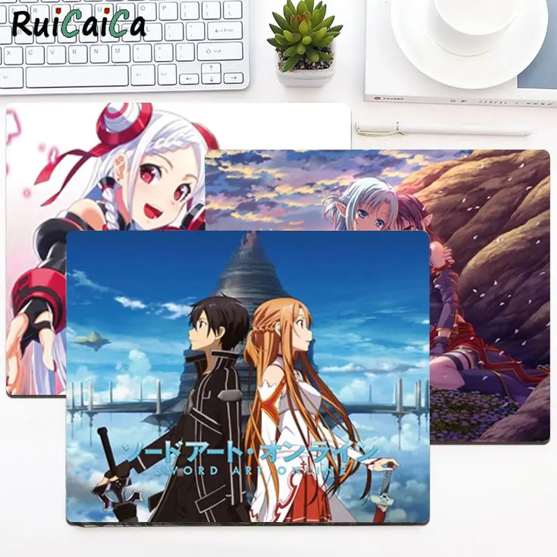 

Sword Art Online DIY Cartoon Anime Gaming Mouse Pad Keyboard Mouse Mats Smooth Company Office Desk Accessories