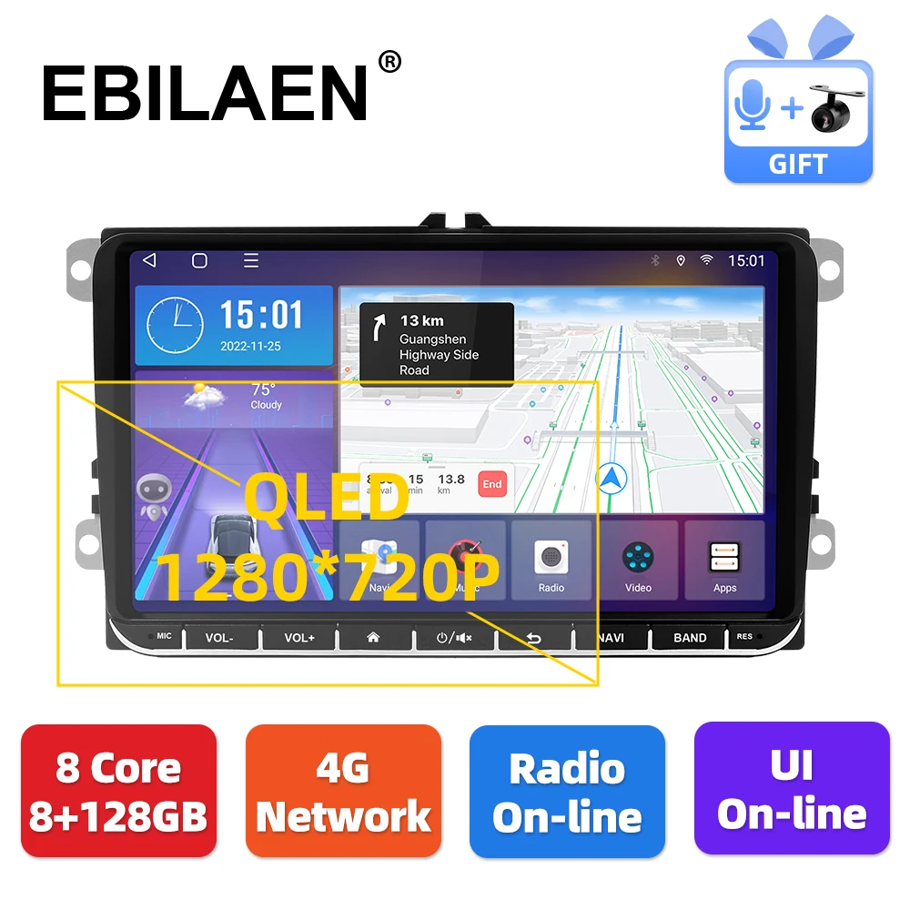 

Android 10 9 Inch Car Multimedia Radio Player For VW Volkswagen Golf Polo Touran Passat B7 B6 Jetta Skoda Octavia AI Voice
