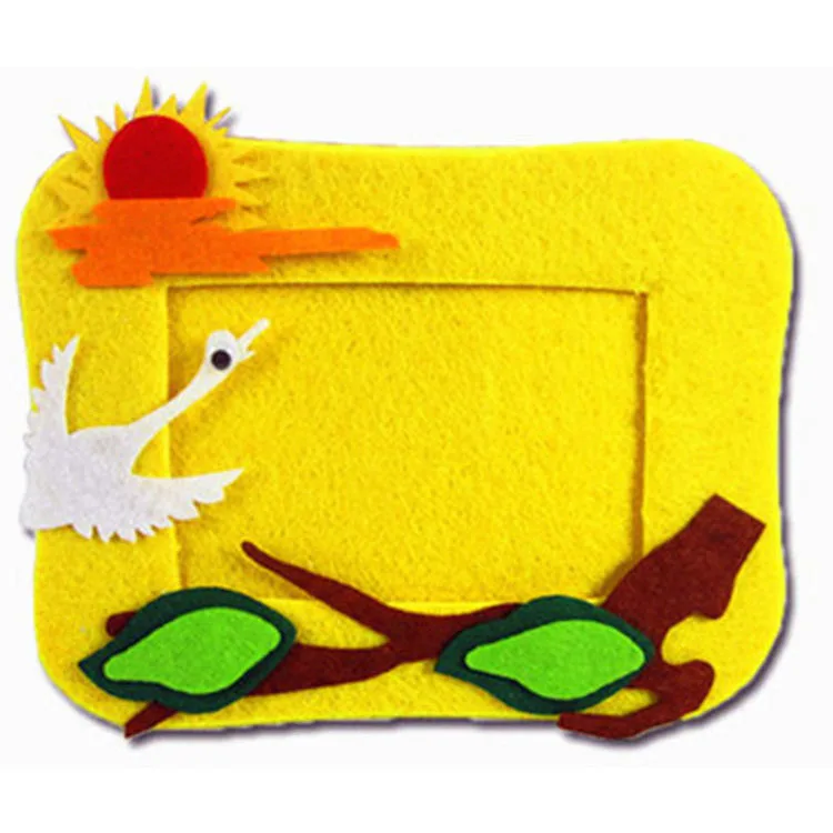

Non-woven photo frame collage photo frame shear-free materials children's cloth non-woven handmade DIY material package