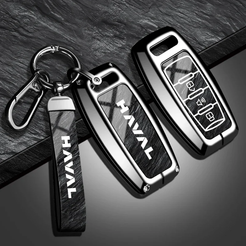 Фото Защитный чехол для автомобильного ключа, подходит для Haval Hover H1 H4 H6 H7 H9 F5 F7 H2S GMW, брелок для ключей из цинкового сплава, аксессуар для автомобильного ключа. №1